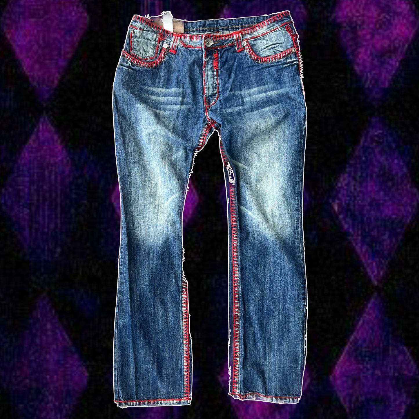 godsend red stitch jeans