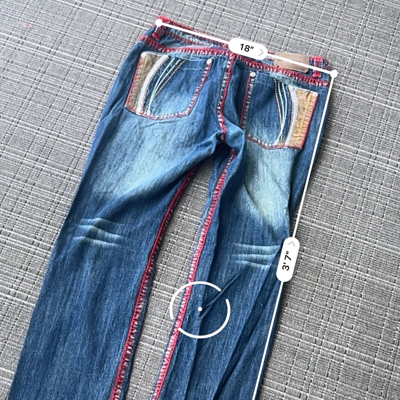godsend red stitch jeans