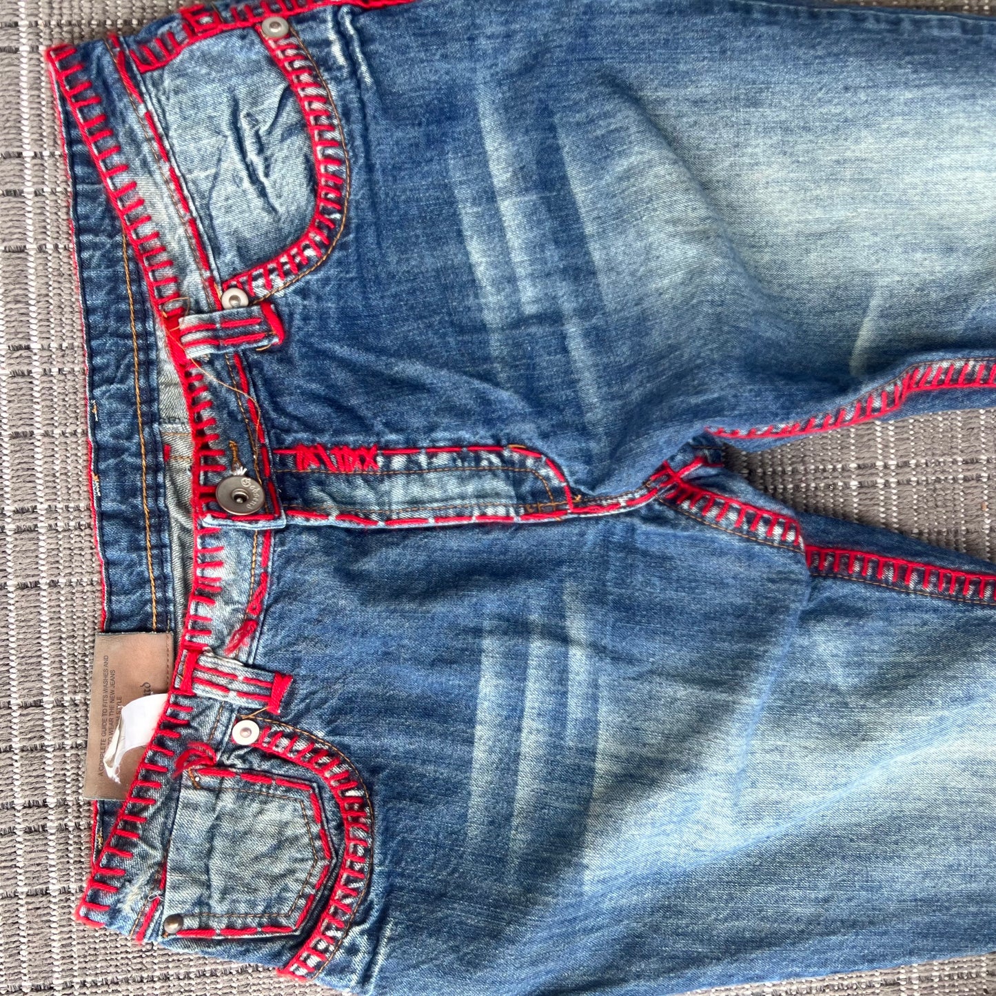 godsend red stitch jeans