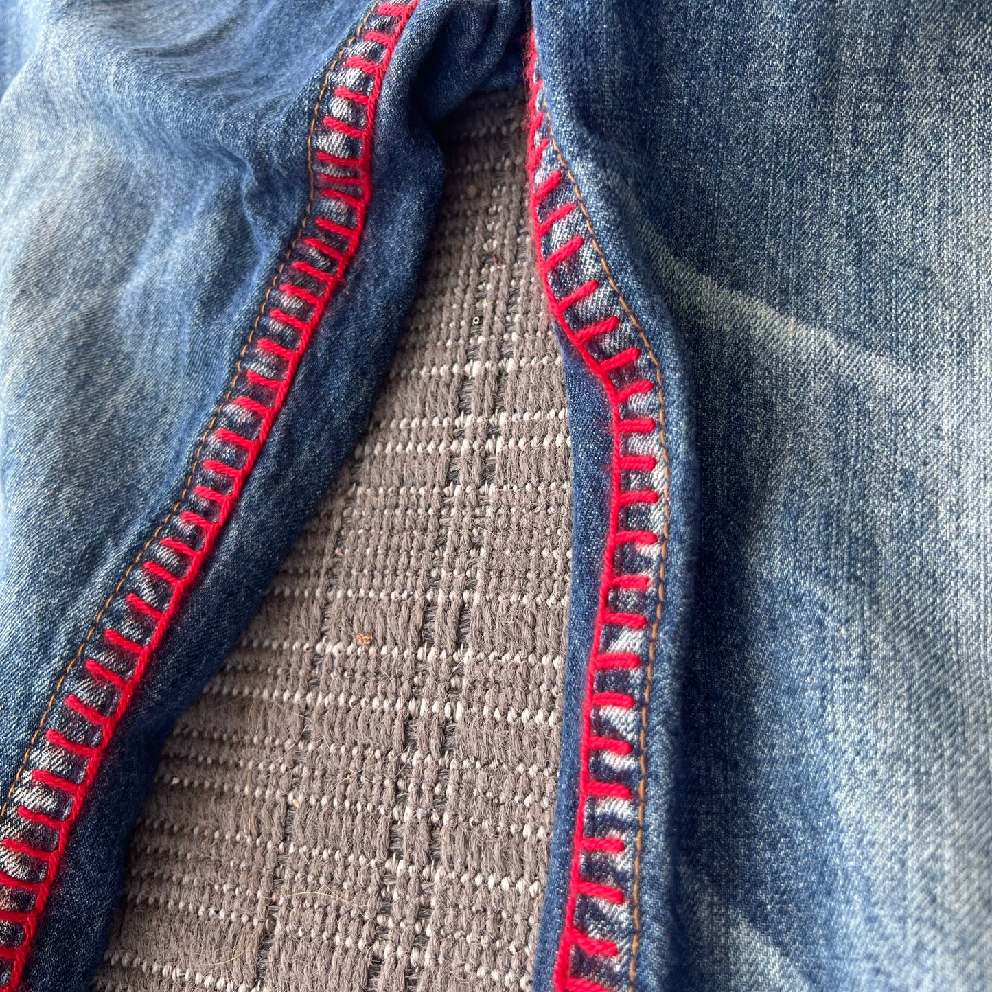 godsend red stitch jeans