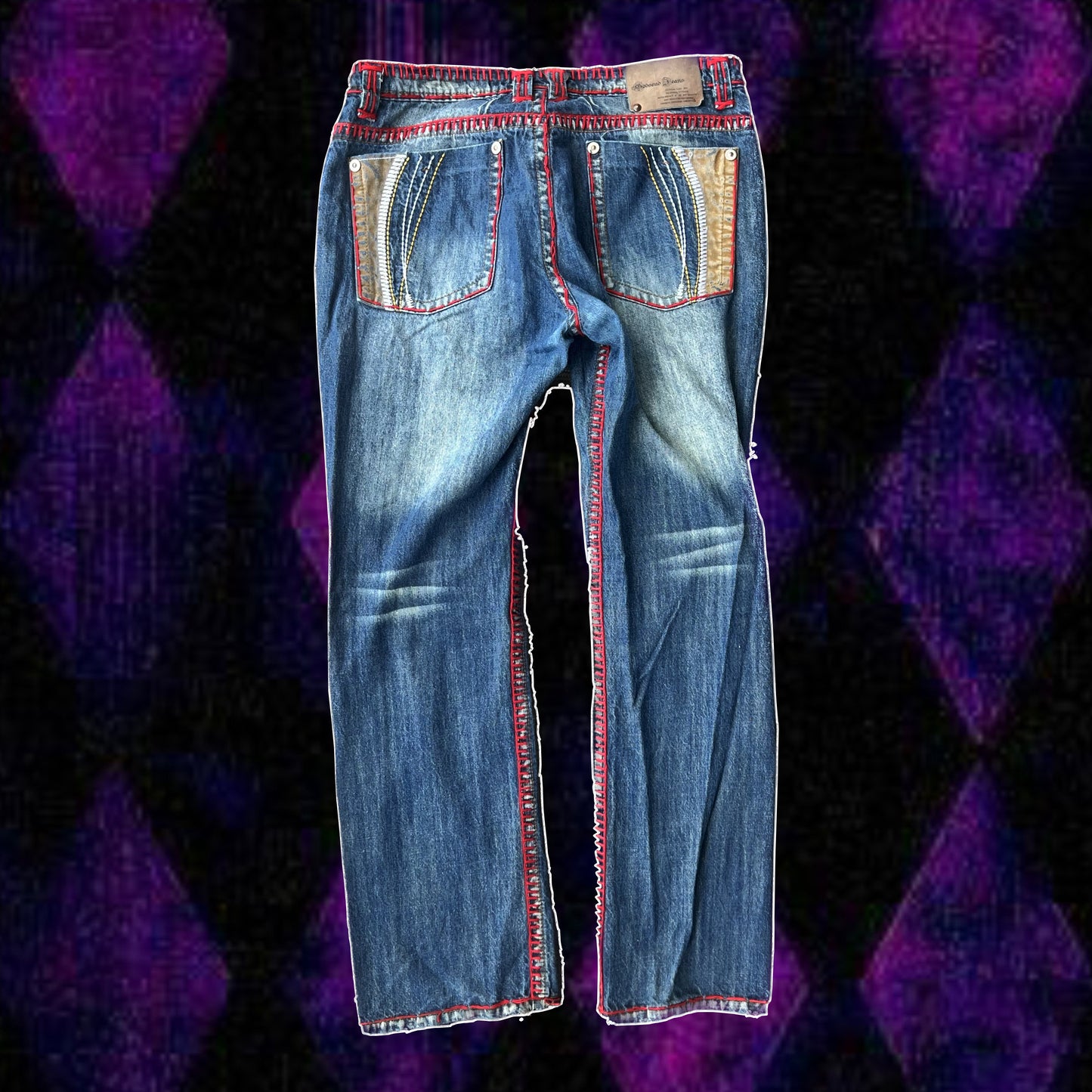 godsend red stitch jeans
