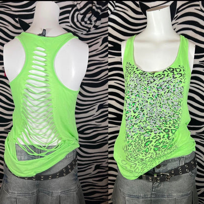 neon scene leopard cutout