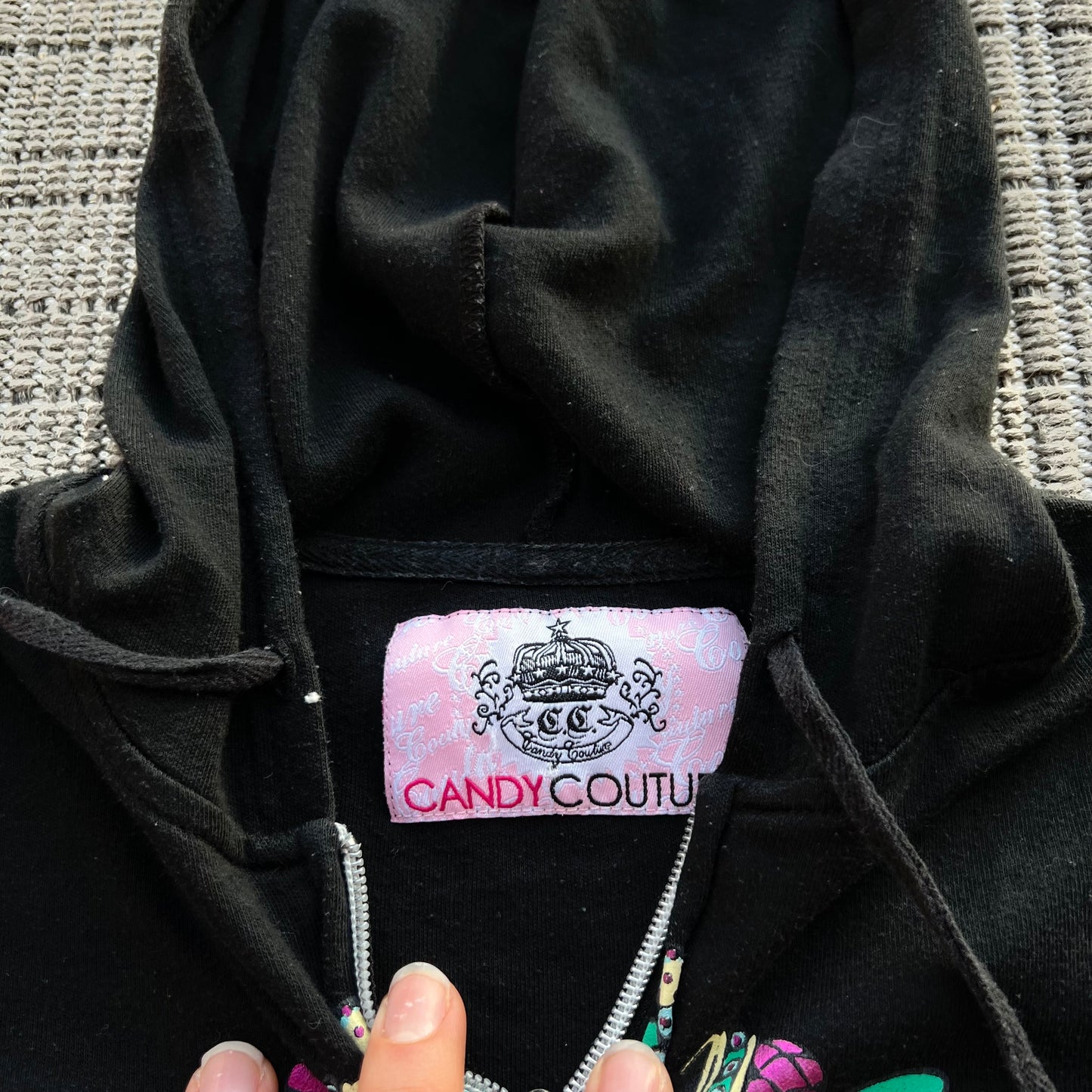 candy skull zip up