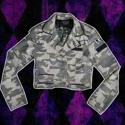 military crop jacket