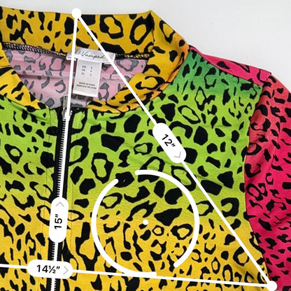 scene cheetah neon crop