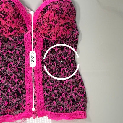 scene cheetah corset lingerie