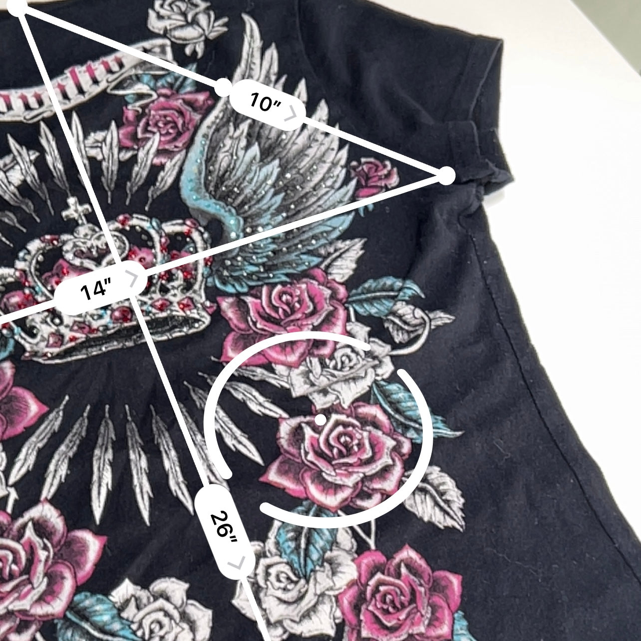 crown wings t-shirt