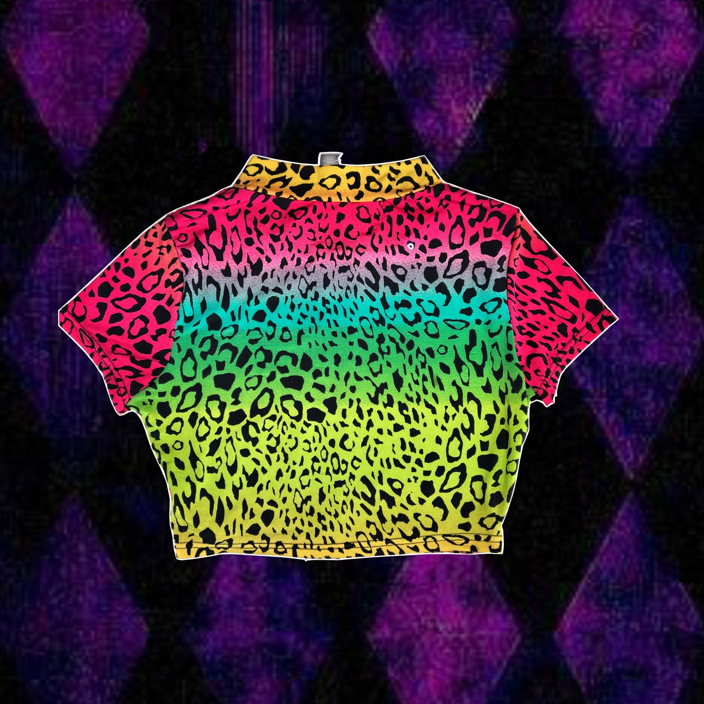 scene cheetah neon crop