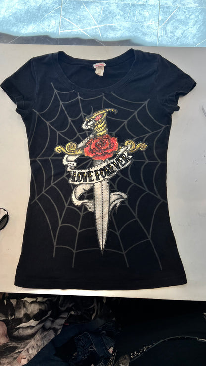 spider web dagger tee