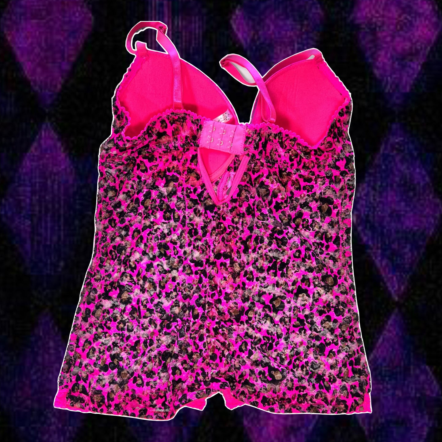 scene cheetah corset lingerie