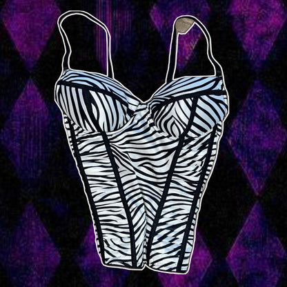 zebra corset