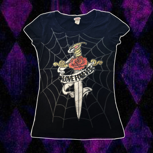 spider web dagger tee